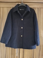 Zara Navy Wool Blend Oversized