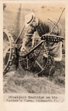 c1923 RPPC President Coolidge