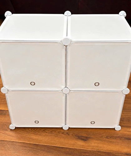 Modular plastic cube storage - plastic,