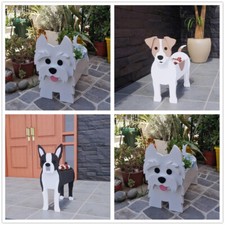 Planter Animal Shaped Dog Shape Planter PVC Garden Decoration Dog Flower Pot
