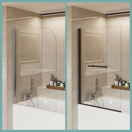 Pivot shower bath - shower, glass
