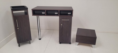 Rem nail station desk - desk,, trolley