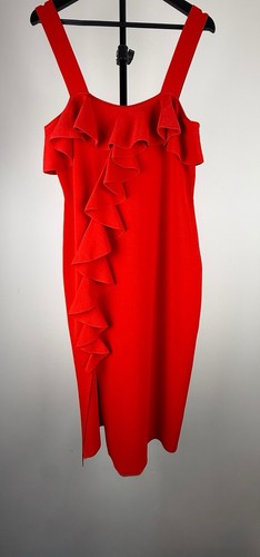Lipsy london red frill - red,