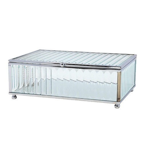Jewellery box silver - silver, medium