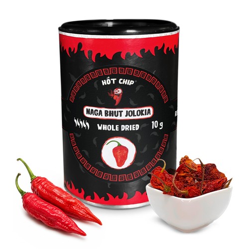 Naga bhut jolokia whole dried - bhut,