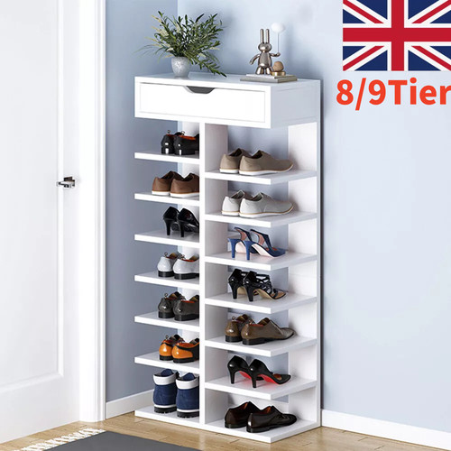 Tier wooden shoe rack - 9,