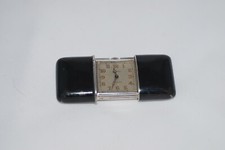 Movado Ermeto Purse Watch Enamel and Silver 1930s