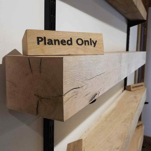 Planed oak beams - planed,