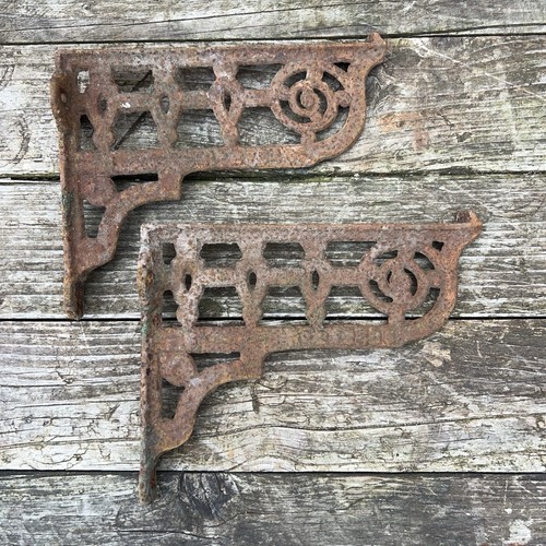 Pair victorian antique cast - victorian,