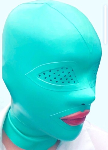 Latex gummi rubber hood mask - gummi, hood/mask