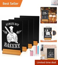 A4 Wooden Stand Chalkboard Set