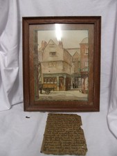 Framed Watercolor Painting of