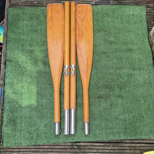Vintage wooden oars - vintage,