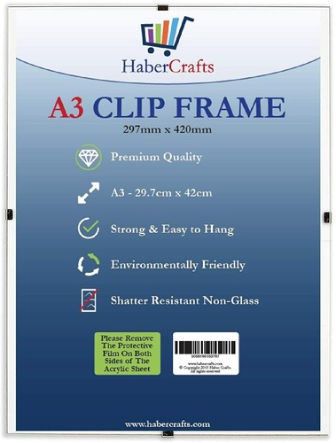 Clip frame size frameless - frame, a3