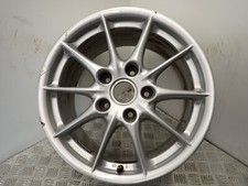 PORSCHE 17" BBS SILVER ALLOY WHEEL RIM 99636212802 (R2-E)