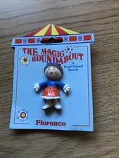 Florence From The Magic Roundabout Hand Painted Brooch