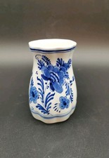 Original Royal Delft De Porcelyne Fles Small Posey Vase