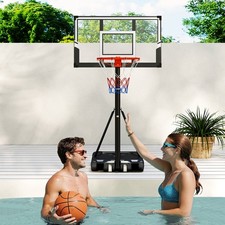 3.3-10 FT Height Adjustable Basketball Goal System w/Shatterproof Backboard