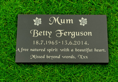Personalised engraved slate - engraved,