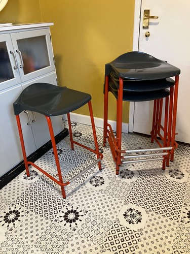 Stacking lab stools vintage - stacking,