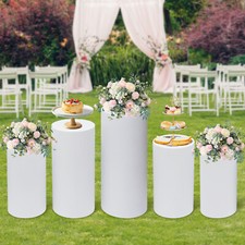 5 Piece Metal Round Cylinder Stands -for Party Floor-standing Wedding Cake Stand