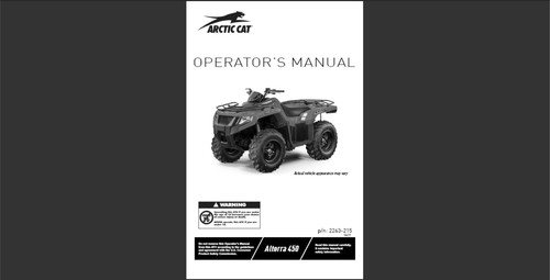 2022 artic cat alterra 450 - cat, atv