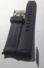 Omega 22mm Black Rubber Seamaster Planet Ocean Bracelet watch Bracelet Band