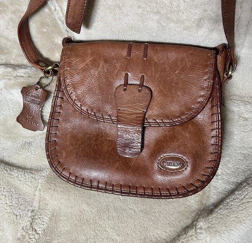 Oriano leather brown crossbody - oriano,