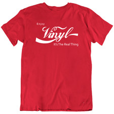 Enjoy Vinyl Music DJ Decks Record LP Technics Headphones Funny T-Shirt Tee Gift