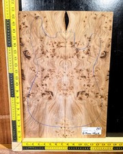 Elm Burl Guitar Top Set Bookmatched Guitar Making Bass Luthier Wood Droptop
