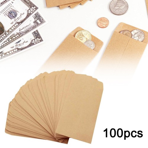 100x kraft paper seed packets - 100x,