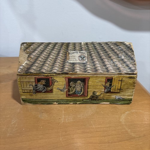 Antique wooden noah ark - noah's,