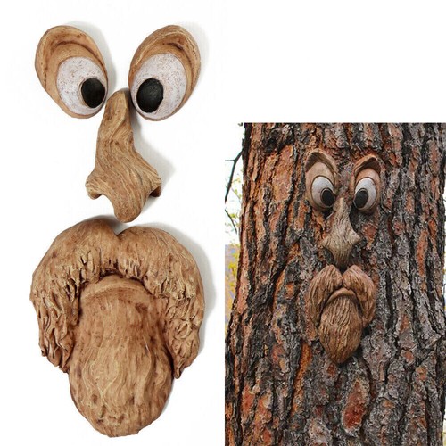 1pc old man face tree - face,