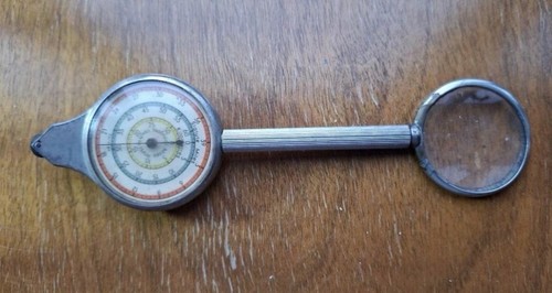 Vintage map measuring tool