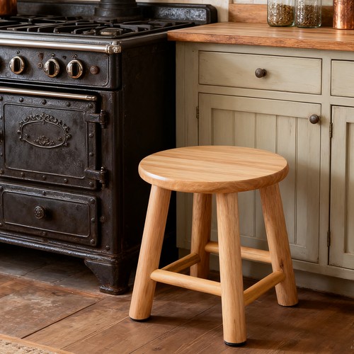 Wooden step stool - wooden, small