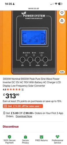 Vevor pure sine - vevor,