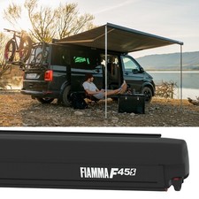 Fiamma F45S 260 VW Awning for VW T5 T6 SWB Deep Black With Brackets - 2025 MODEL