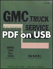 1971-1972 GMC Shop Manual USB
