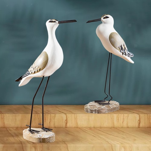Wooden seagull figurines - wooden,
