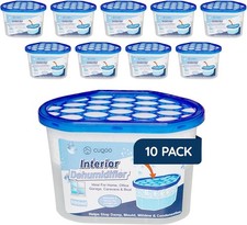 Disposable Dehumidifier Moisture Absorber Removal Portable 500ML Pack of 10 NEW