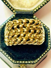 "Large 9ct Yellow Gold 5-Row