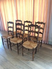 Ladder back rush - back, dining