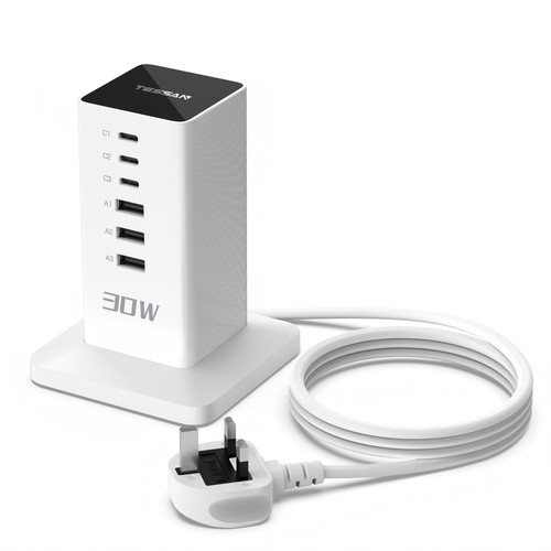White usb charging - white,
