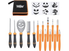 Professional Pumpkin Carving Kit, 15 Pieces Heavy Duty Stainless Steel