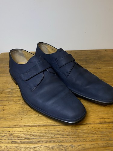 Men navy leather bally - men’s,