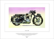 NORTON 16H - Motorcycle Fine Art Print - 500cc Single Classic motorbike picture