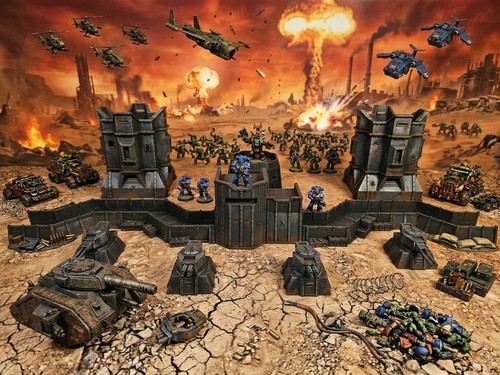 Full fortress trench bunker - fortress,, &