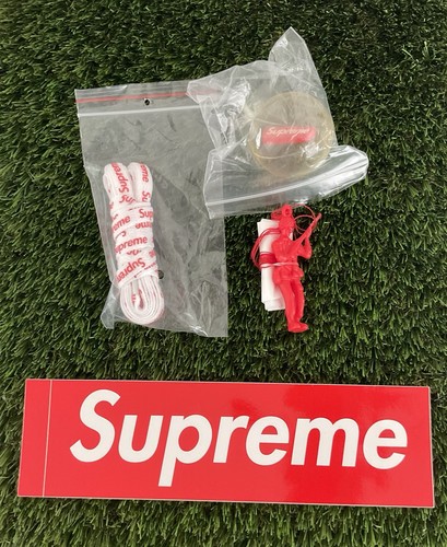 Supreme white shoe laces - supreme,