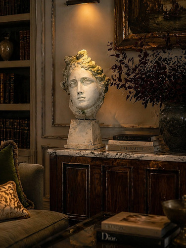 Vintage italian plaster head - italian,
