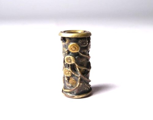 Japan antique copper flower - japan,